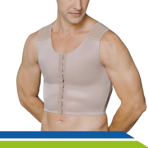 Cinta Colete Pós-Cirúrgico de Ginecomastia Redução de Mama Macom - Cód. 2070 Cinta Colete Pós-Cirúrgico de Ginecomastia Redução de Mama Macom - Cód. 2070