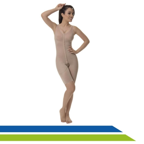 Cinta Completa Pós-Cirúrgica Regata com Colchetes e Reforço no Culote Abdominoplástia Cód. 60423 - New Form