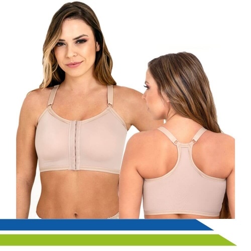 Sutiã Pós-Cirúrgico para Mamoplastia e Implante de Silicone com Costas Nadador - Cod. 60114 - New Form