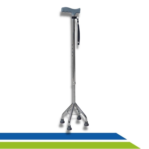 Bengala 4 pontas em Alumínio Altura Ajustável até 100kg Idoso Hidrolight