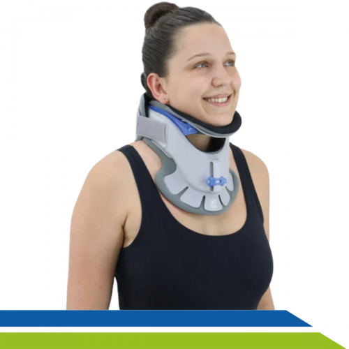 Colar Cervical Ajustável 5 Níveis Ortopédico Alta Performance Pós-Trauma Fratura Lesão