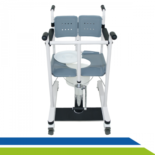 Cadeira de Transferência Hidráulica Mobilidade Segurança Conforto até 135kg Idoso Cadeirante
