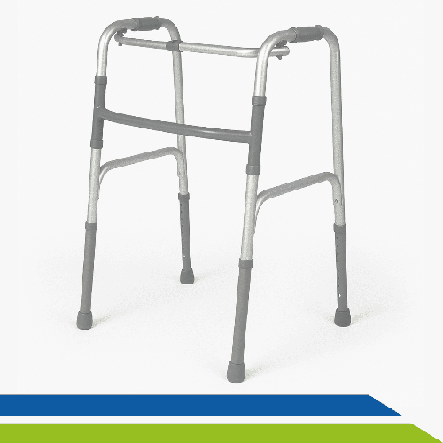 Andador Alumínio Dobrável Articulado/Fixo Mobilidade Idoso Fratura até 130Kg