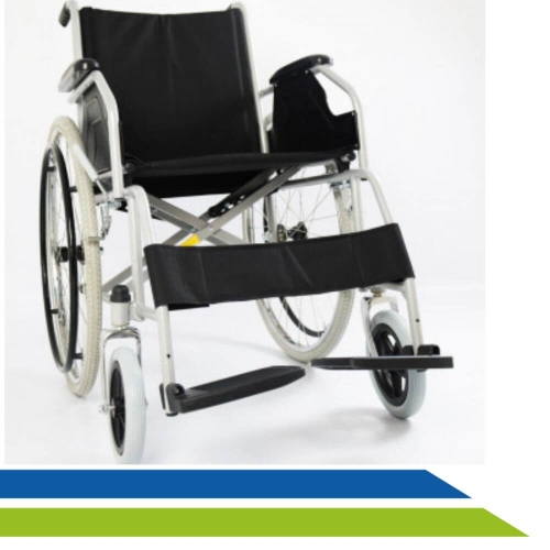 Cadeira de Rodas Manual D100 em aço Carbono até 100kg