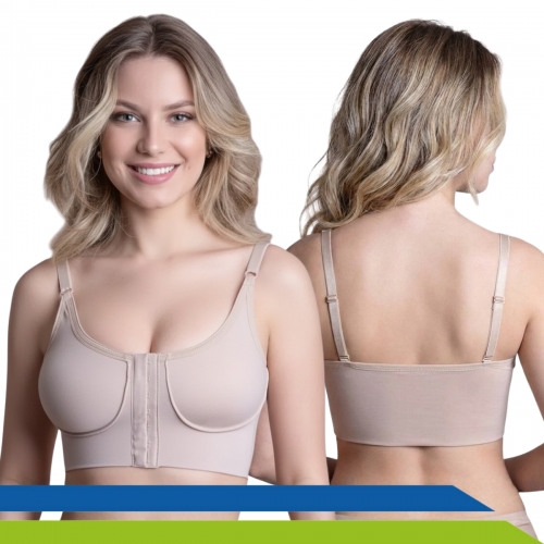 Sutiã Pós-Cirúrgico com Base Reforçada para Mamoplastia e Implante de Silicone - Cód. 60103 - New Form