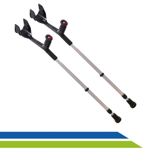 Muleta Canadense Com Apoio Injetado Fixo (PAR) - Dilepé - Cód. DB210