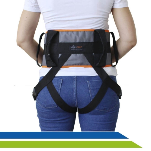 Cinto de Transferência Premium com Perneira Acamado Cadeirante Longevitech