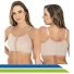Sutiã Pós-Cirúrgico para Implante de Silicone, Mastectomia e Mamoplastia Preto e Bege - Double - New Form