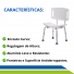 Banco Para Banho Com Encosto e Regulagem de Altura Adulto Idoso até 130 kg Cód. 00DB241 Dilepé