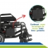Cadeira de Rodas Motorizada Elétrica Dobrável Desmontável até 120kg D800
