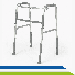 Andador Alumínio Dobrável Articulado/Fixo Mobilidade Idoso Fratura até 130Kg