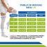 Meia Anti Trombo Elástica 7/8 Meia Coxa 18MMHG AES - PAR - VENOSAN