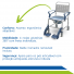 Cadeira de Banho Ergonômica Premium 3 em 1 Leve Assento Adaptável Pés Articuláveis até 150kg
