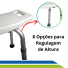 Banco para Banho com regulagem de Altura até 130 KG Hidrolight