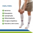 Meia Antitrombo Branca Pré e Pós-Cirúrgica Abdominoplastia Bariátrica Lipo 15 a 21MMHG 3/4 Venomed